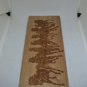 Cherry Wood Veneer or inlay - Horses